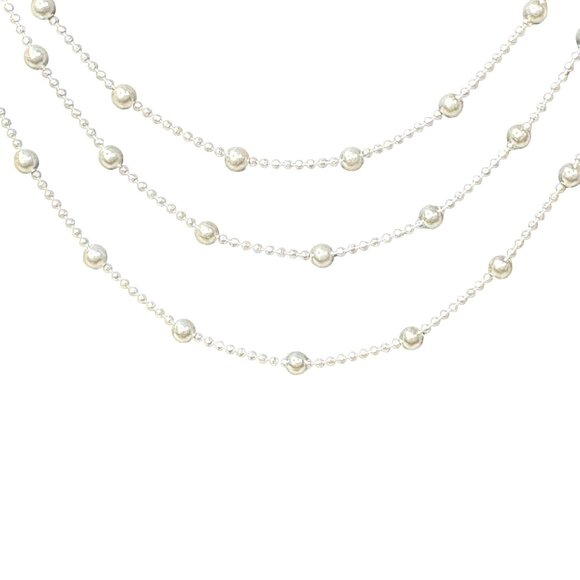 Ross-Simons Sterling Silver Triple Strand Beaded Necklace With Box SOLD OUT - Picture 13 of 13